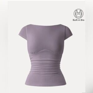 OGL boatneck cap sleeve Brami top xxl